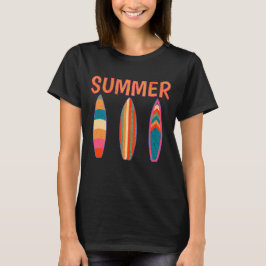 サマーサーフボード Tシャツ