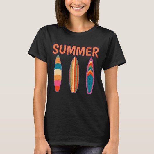 サマーサーフボード Tシャツ (正面)