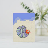 サマーシェルミットカニ葉書 ポストカード (スタンド正面)