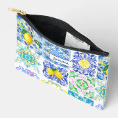 サマーシチリアの柑橘類アズ地中海のレジョ アクセサリーポーチ (見開き)