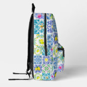 サマーシチリアの柑橘類アズ地中海のレジョ プリントバックパック (左)