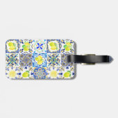 サマーシチリア柑橘類マジ地中海のリカ ラゲッジタグ (裏面横)