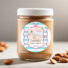 サマーシックビーチアンドウェーブズブライダルシャワー ラウンドシール