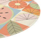 サマーシトラススイカ：抽象芸術幾何学模様 カッティングボード (角)