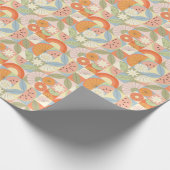 サマーシトラススイカ:抽象芸術幾何学模様 ラッピングペーパー (角)