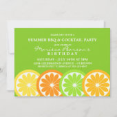 サマーシトラスパーティの招待状 招待状 (正面)