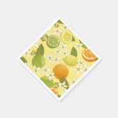サマーシトラスフルーツ紙ナプキンス スタンダードカクテルナプキン (角)