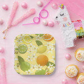 サマーシトラスフルーツ紙プレート ペーパープレート (パーティー)