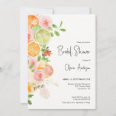 サマーシトラスブライダルシャワーブランチ招待状 招待状 (正面)