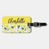 サマーシトラスレモンモノグラム ラゲッジタグ (正面横)