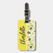 サマーシトラスレモンモノグラム ラゲッジタグ (正面縦)