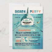 サマーシャークビーチパーティー 招待状 (正面)