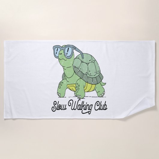 サマーシーカメフローラボホフラワー ビーチタオル (正面)