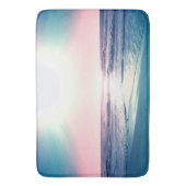 サマーシーサンセットトロピカルビーチ写真 バスマット (正面縦)