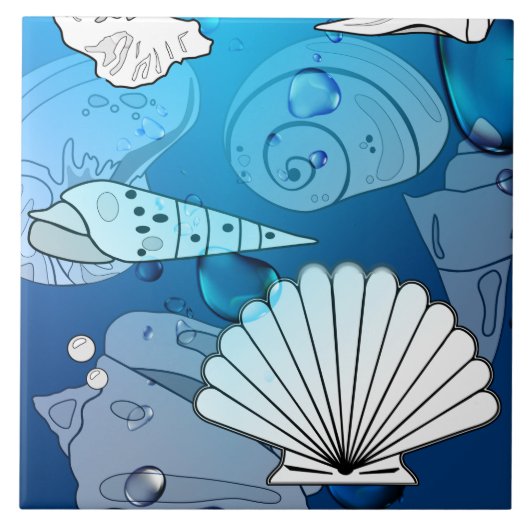 サマーシーシェルズアクア海 タイル (正面)