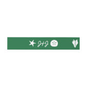サマーシーシェルズイングリーン招待状用帯 招待状ベリーバンド (フラット)