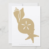 サマーシーシェルズインサンド結婚式招待状 招待状 (裏面)