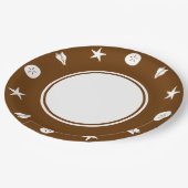 サマーシーシェルズインチョコレート紙プレート ペーパープレート (アングル)