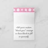 サマーシーシェルズインペタルピンクサンキューカード サンキューカード (内部)