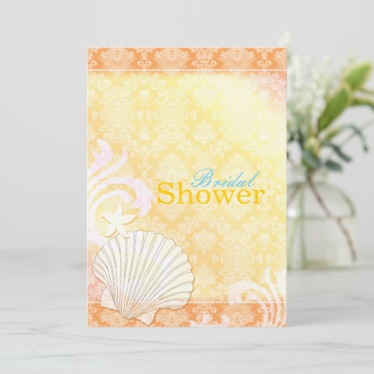 サマーシーシェルビーチブライダルシャワー 招待状 (スタンド正面)