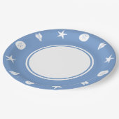 サマーシーシェルinペリウィンクル紙プレート ペーパープレート (アングル)