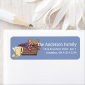 サマーシーズンピクニックバスケット差出人住所ラベル ラベル (インサイチュ)