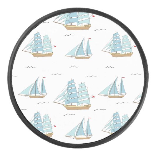 サマーシータイムセール付き可愛いヨット アイスホッケーパック (正面)