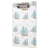 サマーシータイムセール付き可愛いヨット クリップボード (左)