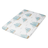 サマーシータイムセール付き可愛いヨット バスマット (アングル)