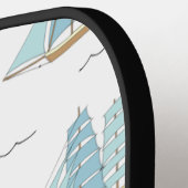 サマーシータイムセール付き可愛いヨット ピックルボールラケット (左詳細)