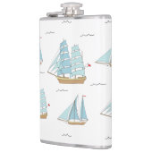 サマーシータイムセール付き可愛いヨット フラスク (左)