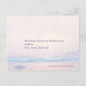 サマーシービーチ結婚式RSVPポストカード インビテーションポストカード (裏面)