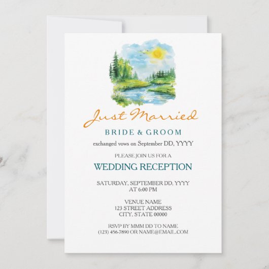 サマーシーン 結婚報告 エロープメント 招待状 (正面)