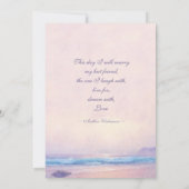 サマーシー5x7ビーチ結婚式招待状 招待状 (裏面)