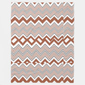 サマージエレガントグカラフルザグ フリースブランケット (正面)