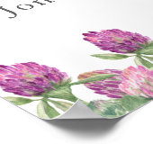 サマージャングルウォーターカラー結婚フローラの歓迎 ポスター (角)