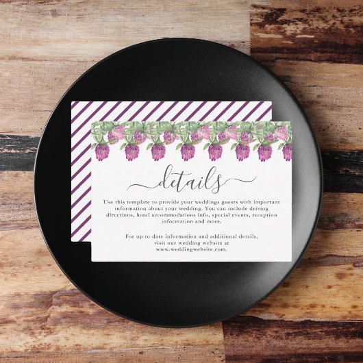 サマージャングルウォーターカラー結婚フローラ詳細 エンクロージャーカード