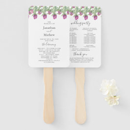 サマージャングルウォーターカラー結婚フローラ ハンドファン