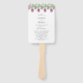 サマージャングルウォーターカラー結婚フローラ ハンドファン (正面)