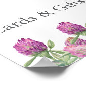 サマージャングルウォーターカラー結婚フローラ ポスター (角)