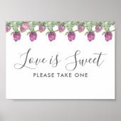 サマージャングルウォーターカラー結婚フローラ ポスター (正面)