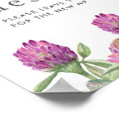 サマージャングルウォーターカラー結婚フローラ ポスター (角)