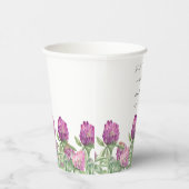 サマージャングルウォーターカラー結婚フローラ 紙コップ (右)