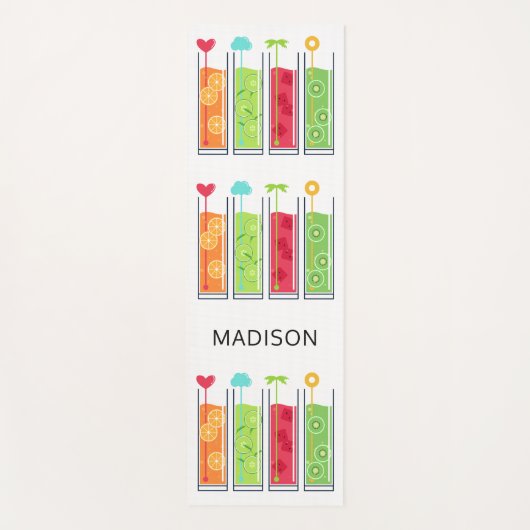 サマージュース名前をカスタムするヨガマット ヨガマット (正面)