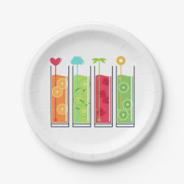 サマージュース紙プレート ペーパープレート