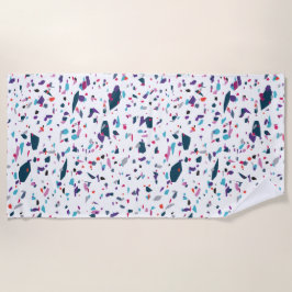 サマージョイテラッツォカラフルおもしろい ビーチタオル