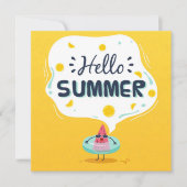 サマースイカのグリーティングカード (正面)