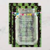 サマースイカのメイスンジャベビーシャワー 招待状 (正面/裏面)