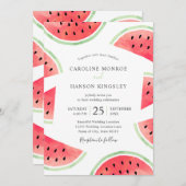 サマースイカエレガントーモダンビーチ結婚式 招待状 (正面/裏面)