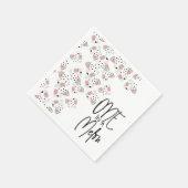 サマースイカシードスワールイラストレーションパーティー スタンダードカクテルナプキン (角)